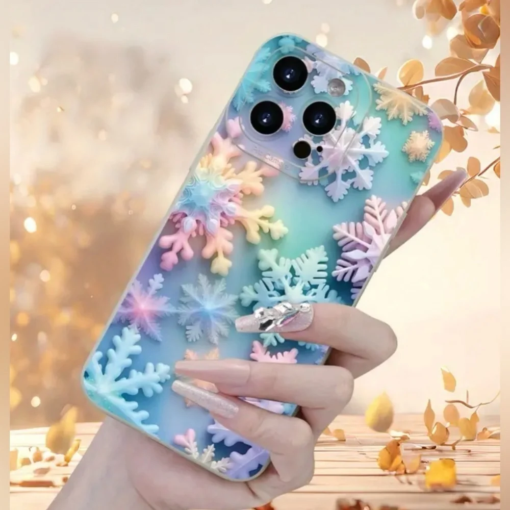 IPhone 14 Max Pro Snowflake Cell Phone Case NWT